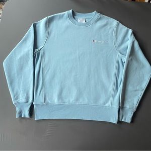 Light Blue Men’s Champion Crewneck Sweatshirt Pullover